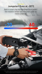 BASEUS 10000MAH POWER BANK WITH SUPER ENERGY AIR CAR JUMP STARTER, 10000mAh Power Bank with Air Car Jump Starter